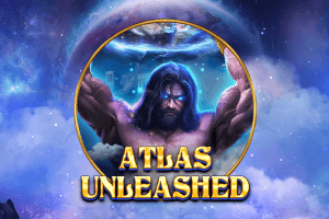 An epic slot game centered around the mythical Titan Atlas, showcasing powerful Greek mythology imagery, celestial symbols, and the weight of the world, offering players a chance to harness godly powers for big wins.