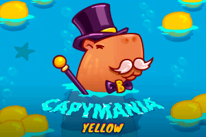 A quirky and fun slot game starring adorable capybaras in a vibrant yellow setting, offering players a unique and cheerful gaming experience with cute animations and playful symbols.